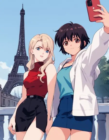 Anime Style,Girl,LoRA,Pony