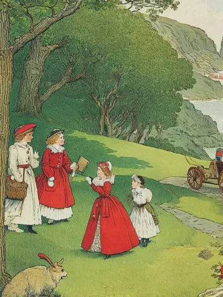 Hand-Drawn,Kids' Illustration,Girl,LoRA,SD v2.1