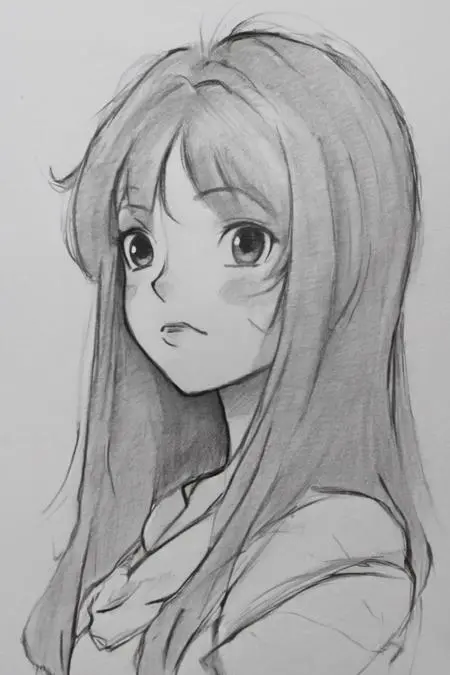Anime Style,Hand-Drawn,Girl,LoRA,SDXL