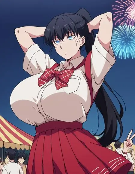 Anime Style,Girl,Physical/Facial feature,LoRA,Pony