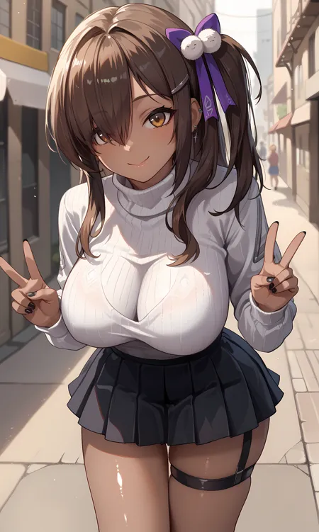 Anime Style,Girl,Physical/Facial feature,LoRA,Pony