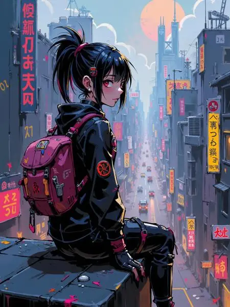 Anime Style,Girl,Object Enhance,LoRA,FLUX.1