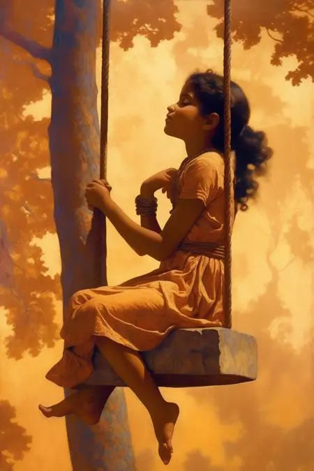 Classic Painting,Traditional Painting Media,Girl,LoRA,SDXL