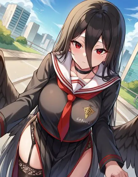 Anime Style,Girl,Physical/Facial feature,LoRA,Pony