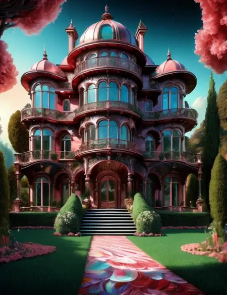 CGI style,Anime Style,Building,LoRA,SD 1.5