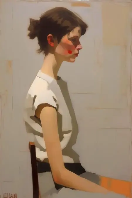 Classic Painting,Traditional Painting Media,Girl,LoRA,SDXL