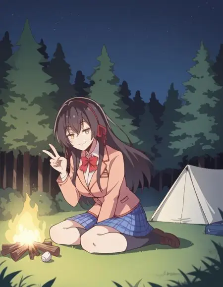 Anime Style,Girl,Physical/Facial feature,LoRA,Pony