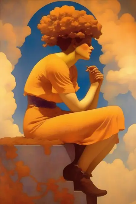 Classic Painting,Traditional Painting Media,Girl,LoRA,SDXL