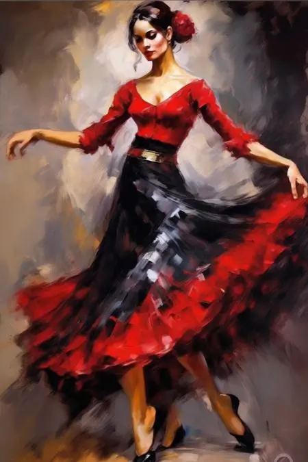 Classic Painting,Traditional Painting Media,Girl,LoRA,SDXL