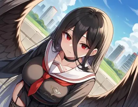 Anime Style,Girl,Physical/Facial feature,LoRA,Pony