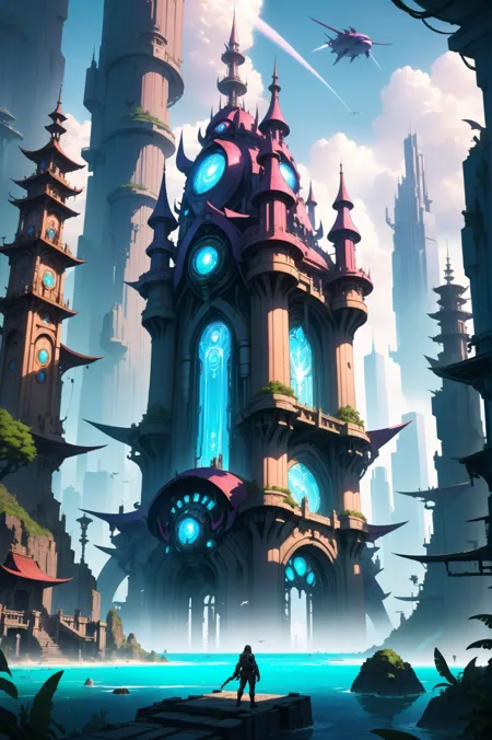 Anime,Landscape,LoRA,SDXL