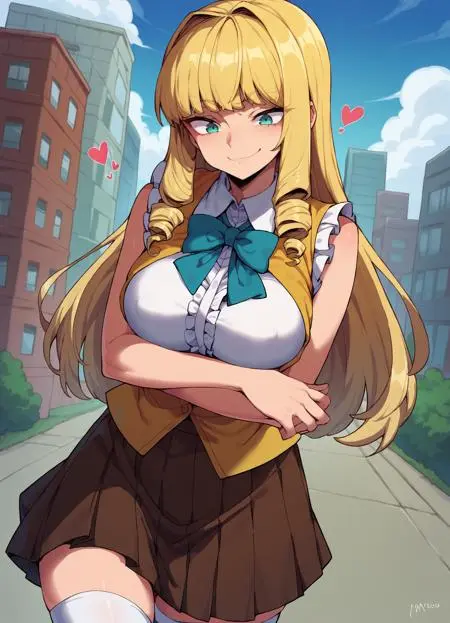 Anime Style,Girl,Physical/Facial feature,LoRA,Pony