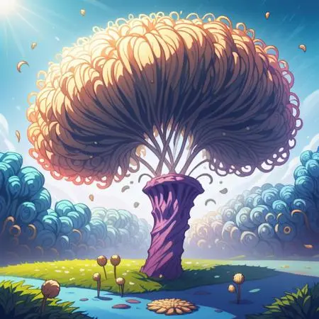 CGI style,Anime Style,Building,LoRA,SDXL