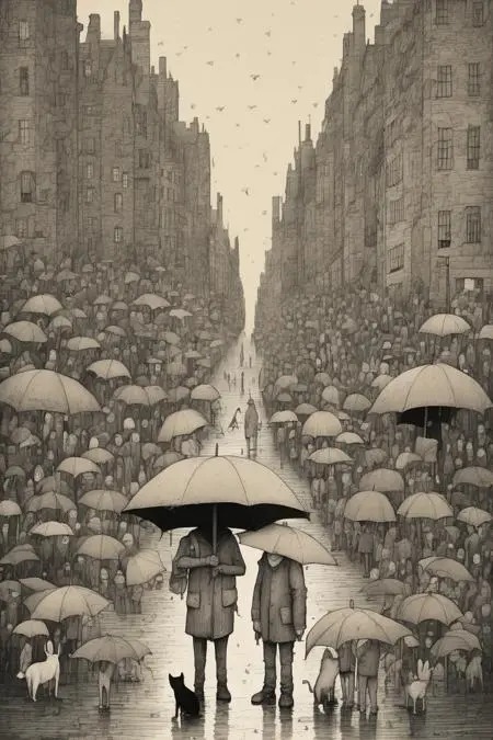 Hand-Drawn,Traditional Painting Media,Boy,LoRA,SDXL