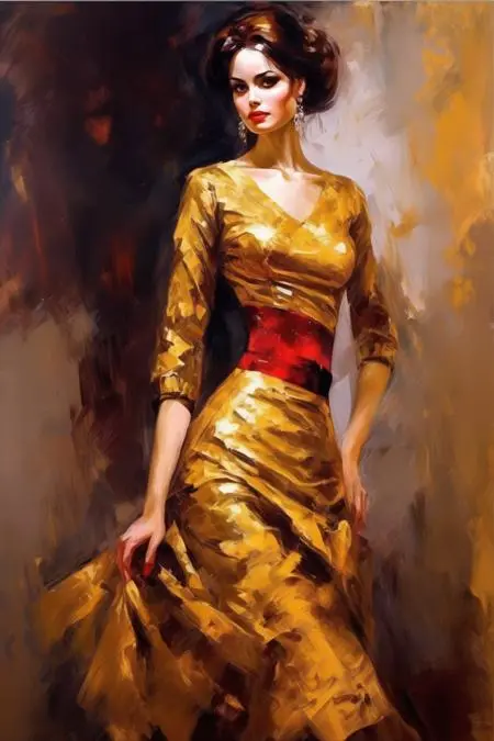 Classic Painting,Traditional Painting Media,Girl,LoRA,SDXL