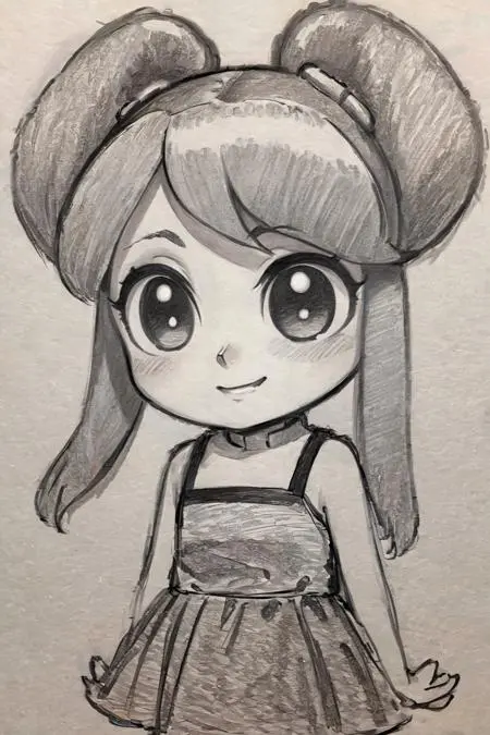 Anime Style,Hand-Drawn,Girl,LoRA,SDXL