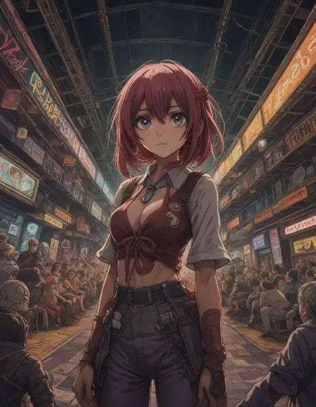 CGI style,Anime Style,Girl,LoRA,SDXL