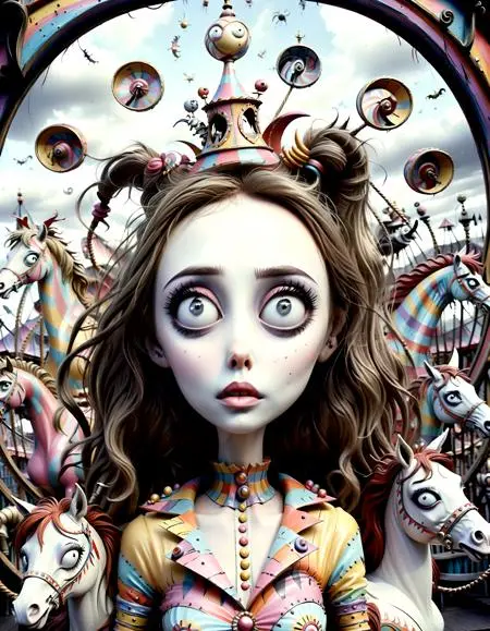 Illustration,Classic Painting,Girl,LoRA,SDXL