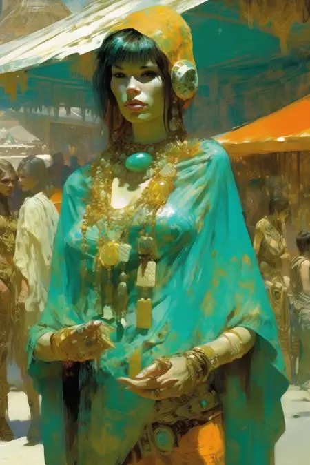 Classic Painting,Traditional Painting Media,Girl,LoRA,SDXL