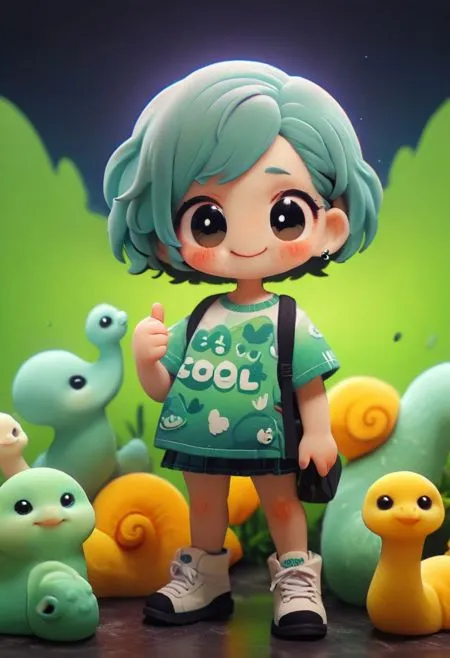 Anime,CGI style,Girl,LoRA,SDXL