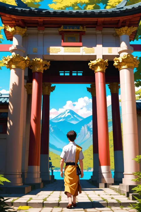 Anime,Landscape,LoRA,SDXL