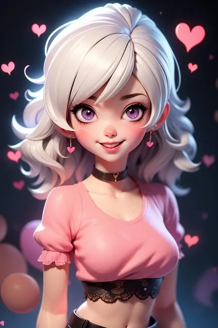 Cartoon style,Digital Painting Media,Girl,Checkpoint,SD 1.5