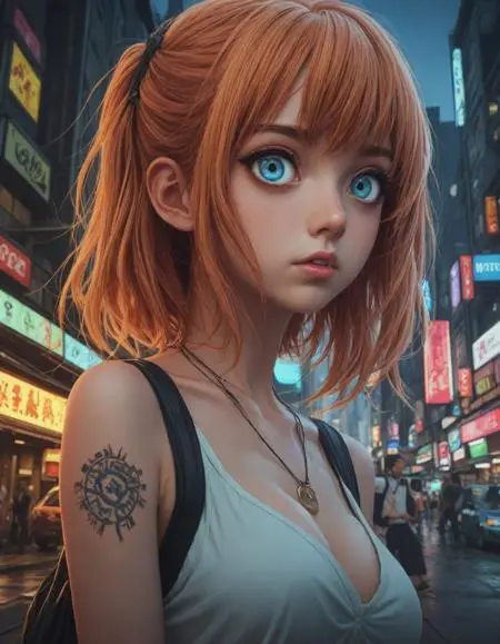 CGI style,Anime Style,Girl,LoRA,SDXL