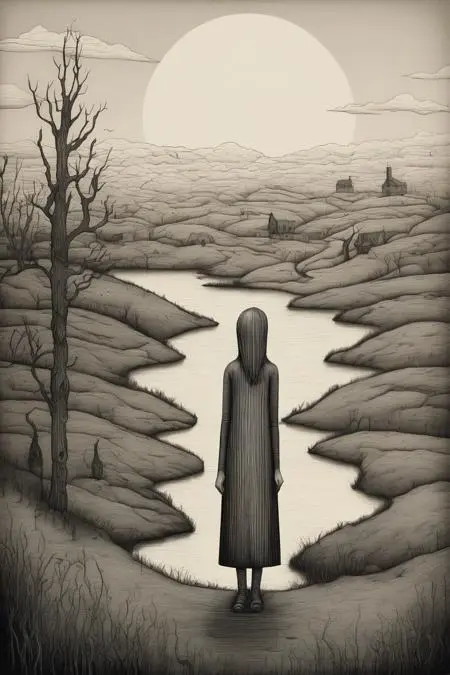 Hand-Drawn,Traditional Painting Media,Boy,LoRA,SDXL