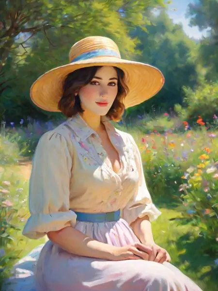 Hand-Drawn,Traditional Painting Media,Girl,Checkpoint,SDXL
