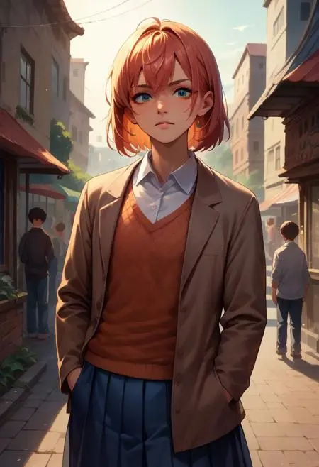 Anime Style,Girl,LoRA,Pony