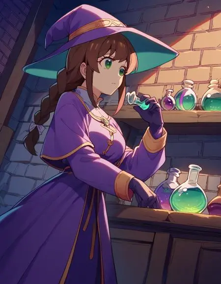 Anime Character,Girl,Physical/Facial feature,LoRA,Pony