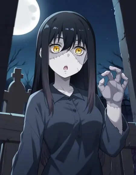 Anime Style,Girl,Physical/Facial feature,LoRA,Pony