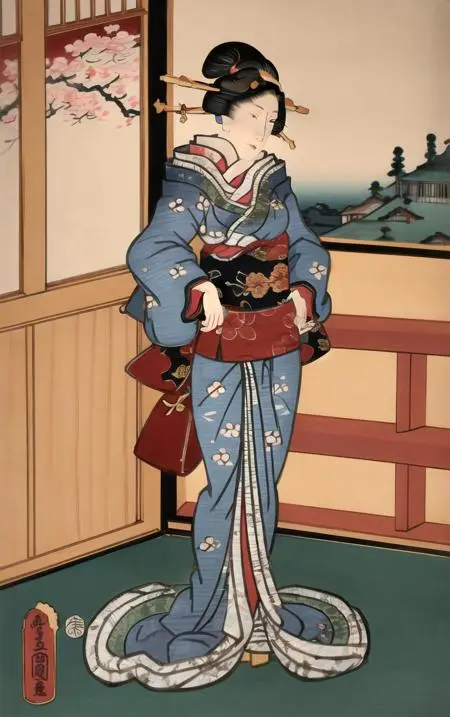 Classic Painting,Traditional Painting Media,Girl,Other,SD 1.5