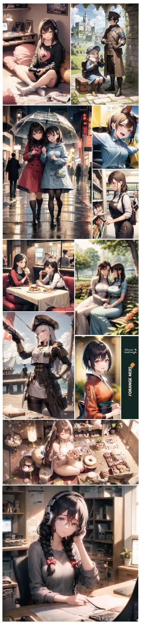 Anime Style,Girl,Physical/Facial feature,Checkpoint,SD 1.5