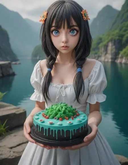 CGI style,Anime Style,Girl,LoRA,SDXL