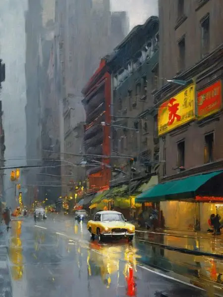 Traditional Painting Media,Girl,LoRA,SDXL