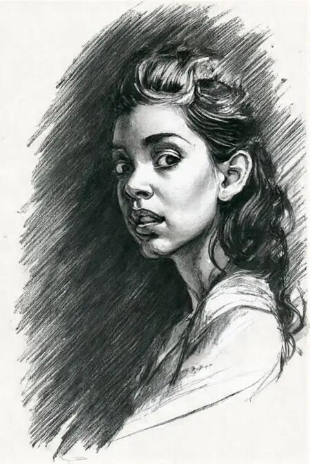 Digital Painting Media,Girl,Style Boost,LoRA,FLUX.1