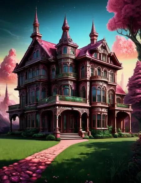 CGI style,Anime Style,Building,LoRA,SD 1.5