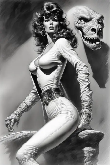 Hand-Drawn,Traditional Painting Media,Girl,LoRA,SDXL