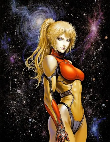 Traditional Painting Media,Girl,Style Boost,LoRA,FLUX.1