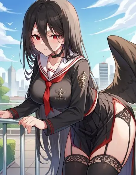 Anime Style,Girl,Physical/Facial feature,LoRA,Pony