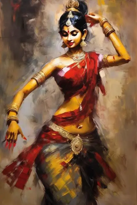 Classic Painting,Traditional Painting Media,Girl,LoRA,SDXL