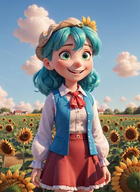 Cartoon style,Digital Painting Media,Girl,Checkpoint,SD 1.5
