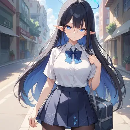 Anime Style,Girl,Physical/Facial feature,LoRA,Pony