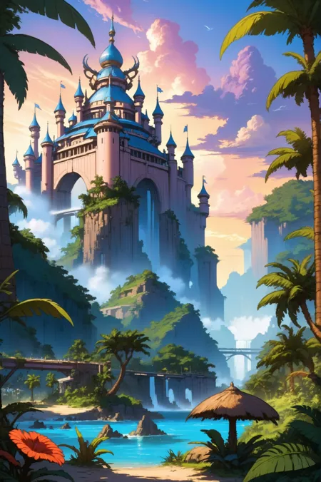 Anime,Landscape,LoRA,SDXL