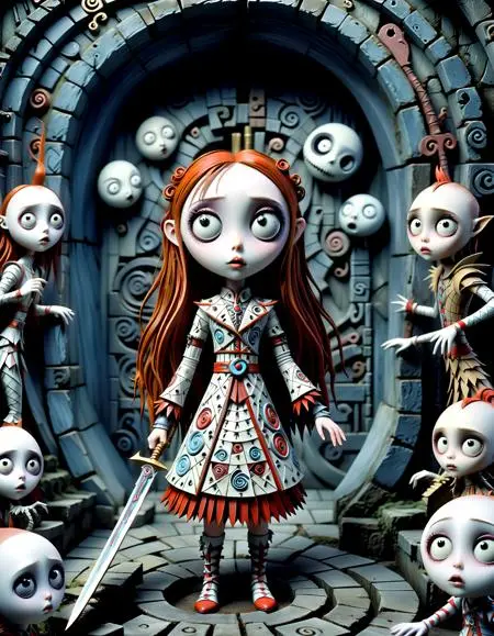 Illustration,Classic Painting,Girl,LoRA,SDXL