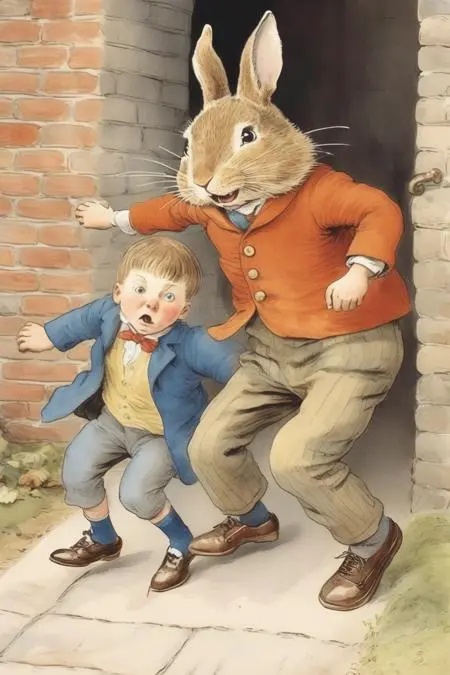 Hand-Drawn,Kids' Illustration,Girl,LoRA,SDXL