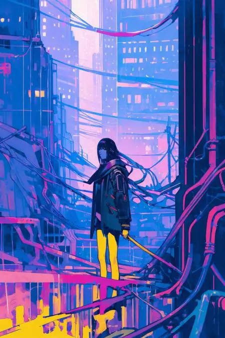 CGI style,Anime Style,Girl,LoRA,SD 1.5