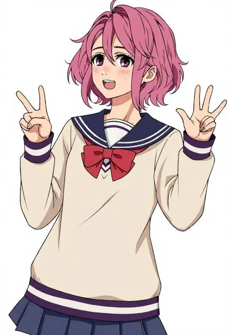 Anime Style,Girl,Physical/Facial feature,LoRA,FLUX.1