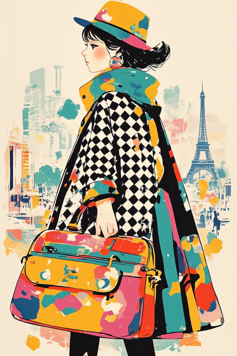 Flat Illustration,Girl,Style Boost,LoRA,FLUX.1